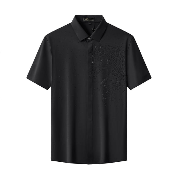 BSS921-Imperial Stallion SS Shirt-BLACK/BLACK