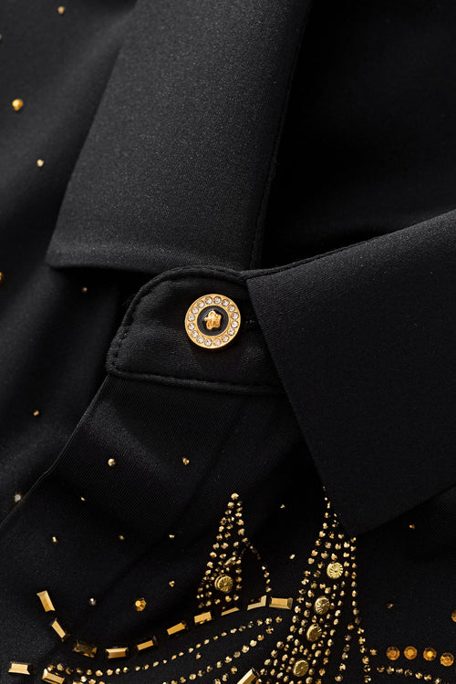 BSS921-Imperial Stallion SS Shirt-BLACK/GOLD – view 4