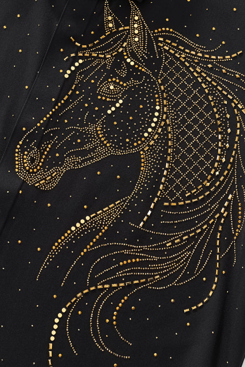 BSS921-Imperial Stallion SS Shirt-BLACK/GOLD – view 5