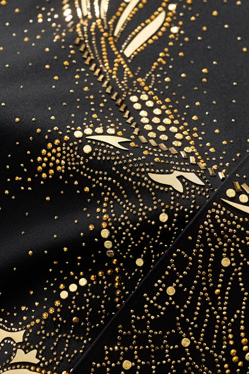 BSS922-Imperial Flight SS Shirt-BLACK/GOLD – view 6