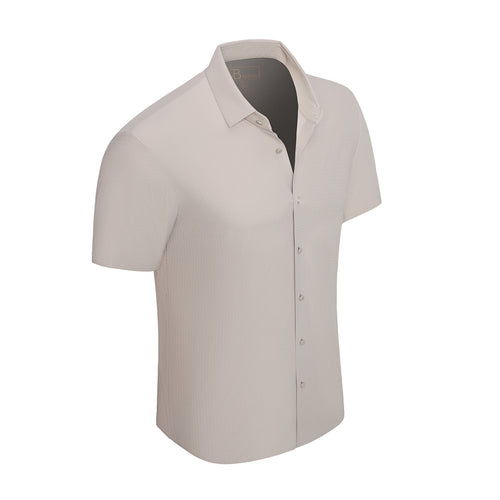 Camisa de popelina elástica sin costuras - CAQUI – view 1