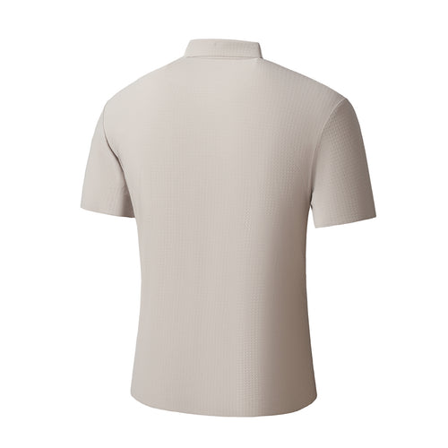 Camisa de popelina elástica sin costuras - CAQUI – view 2
