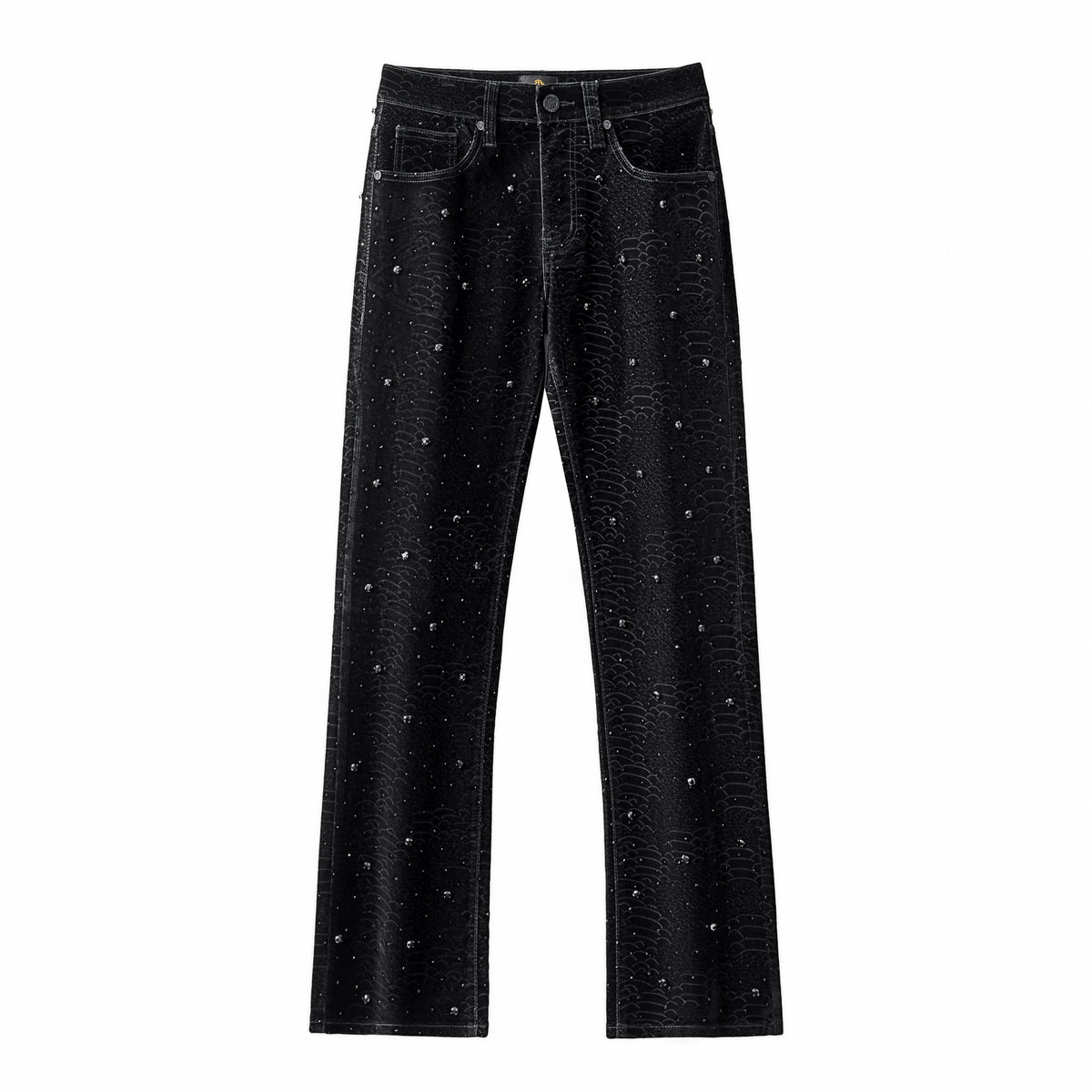 CJ420 - Midnight Serpent Rhinestone Pants-BLACK – BAROCCO wholesale jeans