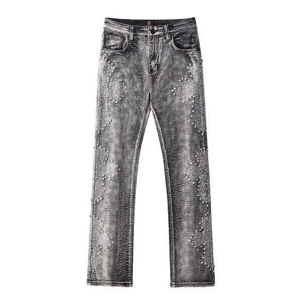CJ425 - Sanctum Cross Denim Pant – Century Penthouse-GREY