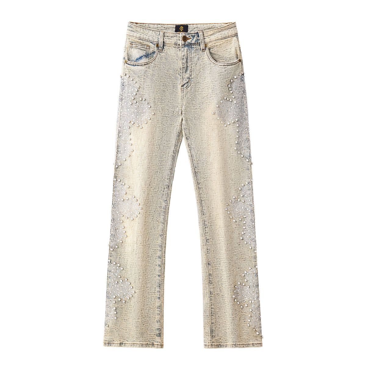 CJ425 - Sanctum Cross Denim Pant – Century Penthouse-TAN – BAROCCO wholesale jeans