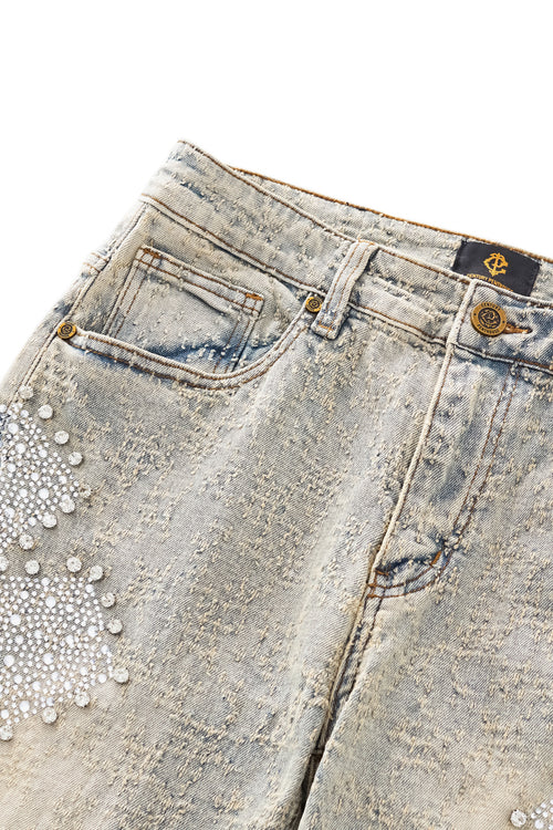 CJ425 - Sanctum Cross Denim Pant – Century Penthouse-TAN – view 4