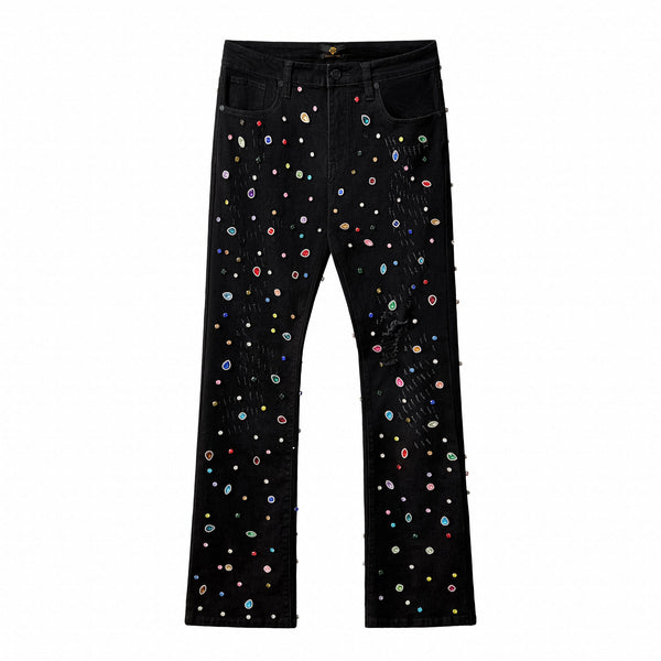 CJ427 - Prism Gem Denim Pant – Century Penthouse-BLACK