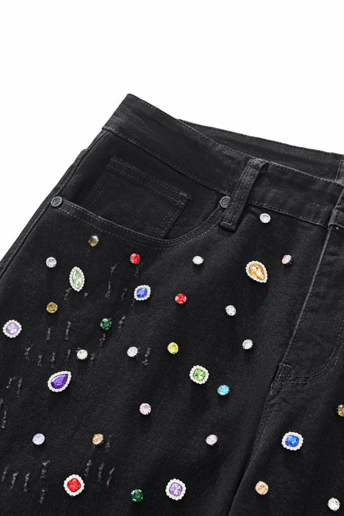 CJ427 - Prism Gem Denim Pant – Century Penthouse-BLACK – view 4