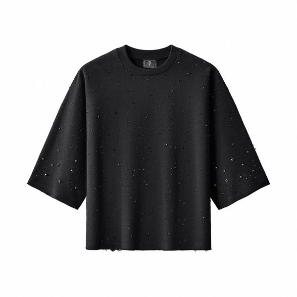 CPT212 - Stellar Scatter Sweatshirt – Century Penthouse-BLACK/BLACK