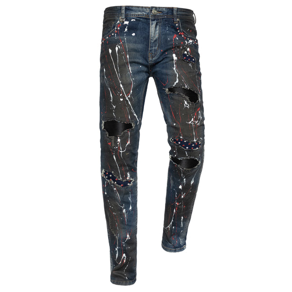 Street Edge-DENIM/ROJO