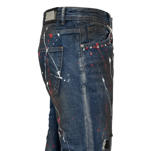 DJ221 - Street Edge-DENIM/RED