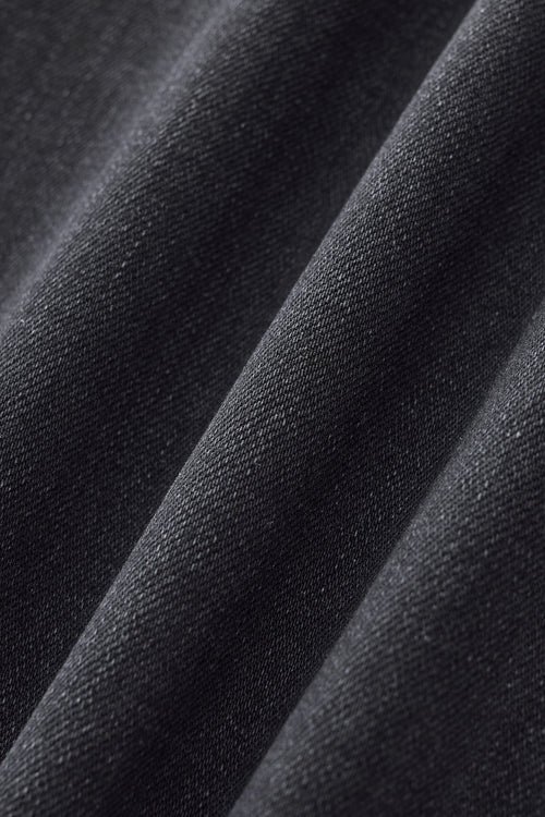 Denim recto con bordes descoloridos - NEGRO – view 6