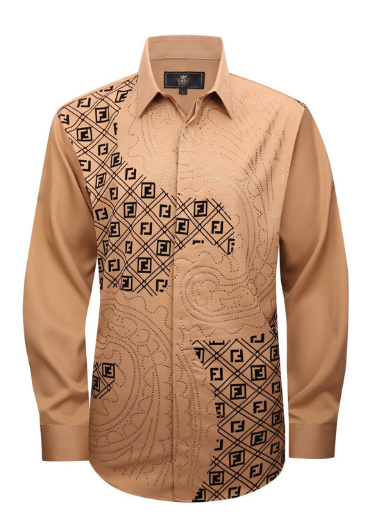 Patterned Prestige-KHAKI