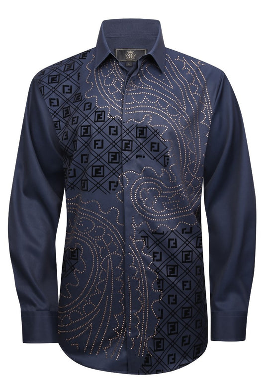 Patterned Prestige-NAVY