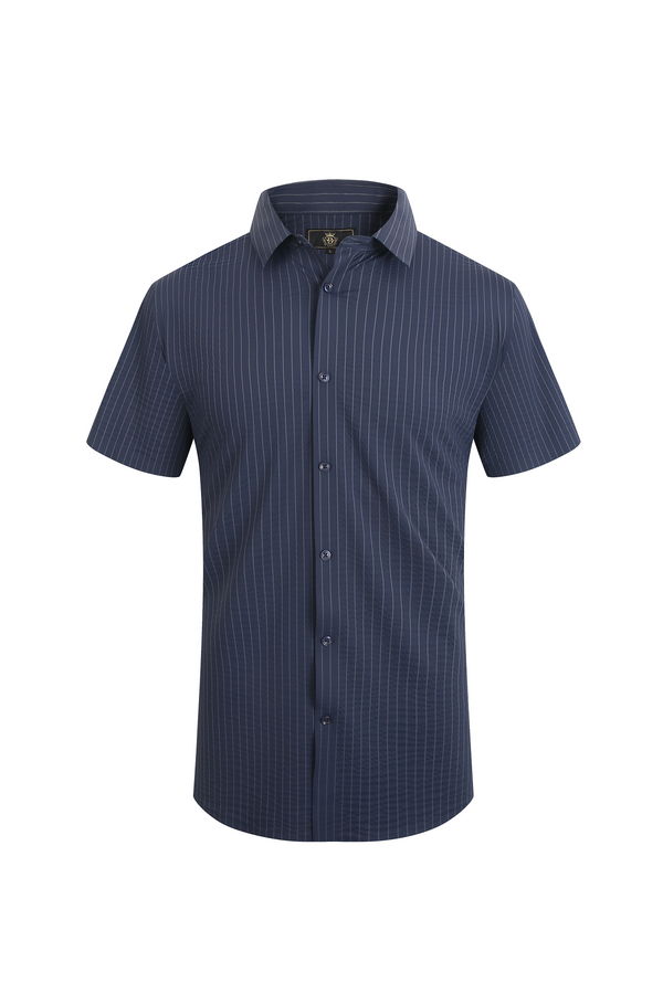 ESS924 - Lineform Stretch SS Shirt-NAVY