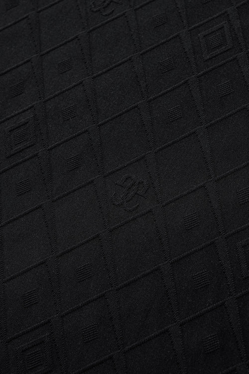 ETS03-Embossed Diamond Monogram Tee – El Baron-BLACK – view 7