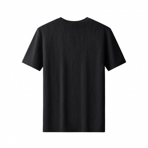 ETS05-Embossed Diamond Texture Tee – El Baron-BLACK – view 1