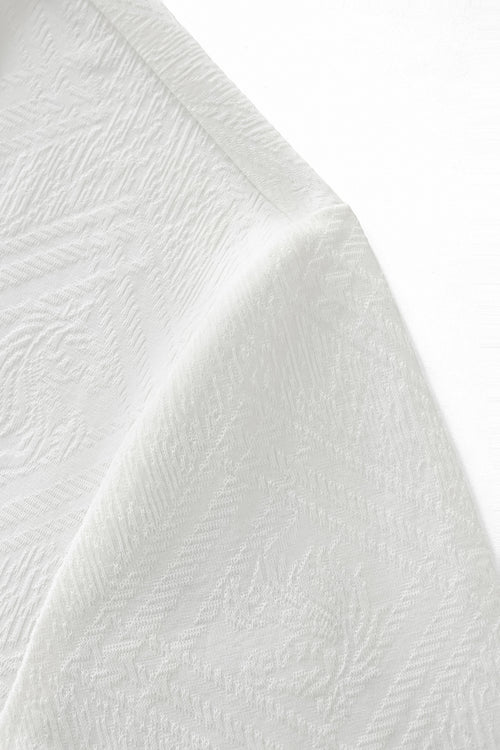 ETS06-Embossed Geo Texture Tee – El Baron-WHITE – view 3