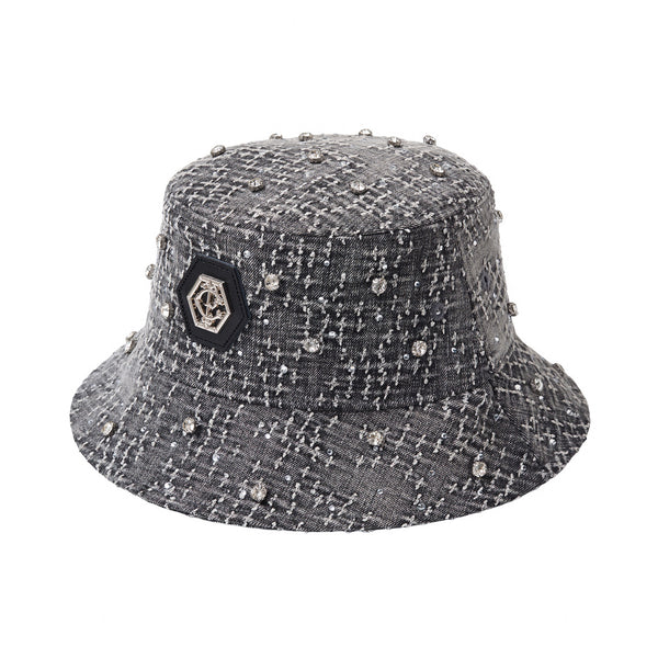 HAT425 - Sanctum Cross Denim hat-GREY
