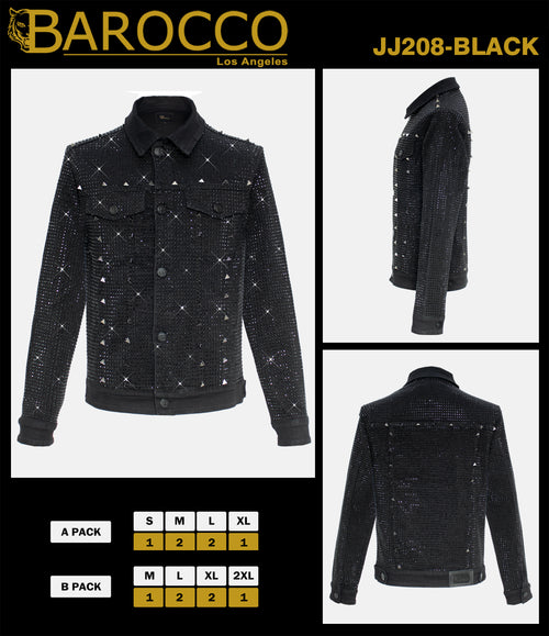 JJ208 - Pure style-BLACK/BLACK