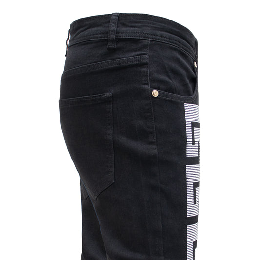 Denim Deluxe - Century Penthouse-BLACK/SILVER