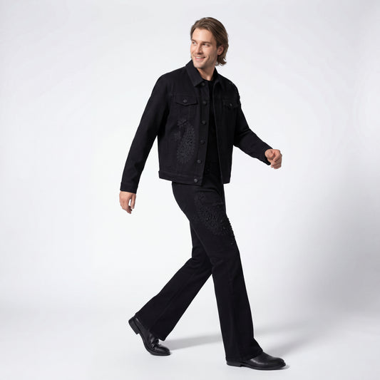 Conjunto de mezclilla Eminence Paisley – Century Penthouse - NEGRO 