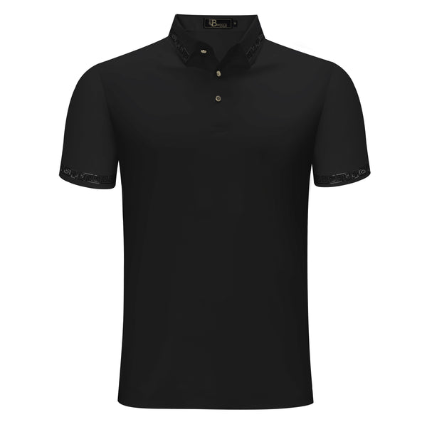 PS527 - Tranquil Thread Polo-BLACK/BLACK