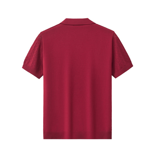 Elevare Knit Polo-RED