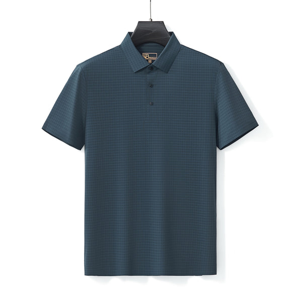 Polo sin costuras con textura de cuadrícula - PETROL