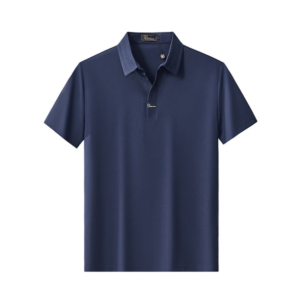 Polo con cuello en contraste Stride - AZUL MARINO