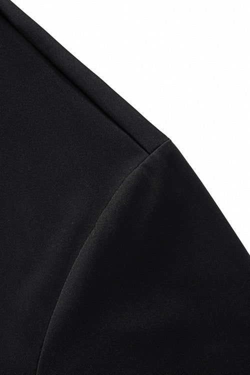 PS810-Embossed Crest Performance Polo-BLACK – view 3