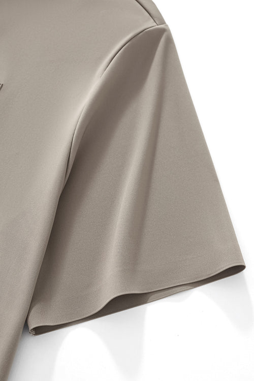 PS810-Embossed Crest Performance Polo-KHAKI – view 4