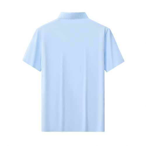 PS810-Embossed Crest Performance Polo-SKY BLUE – view 1
