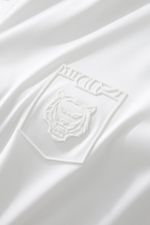 PS810-Embossed Crest Performance Polo-WHITE – view 6