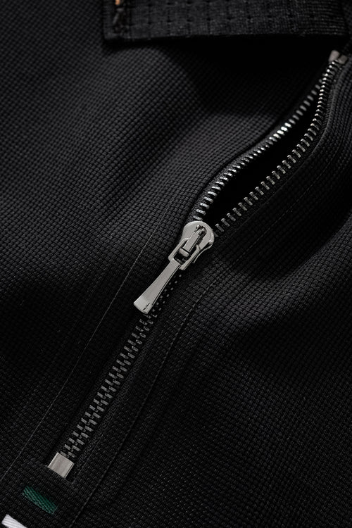PS812-Ventura Zip Performance Polo-BLACK – view 5