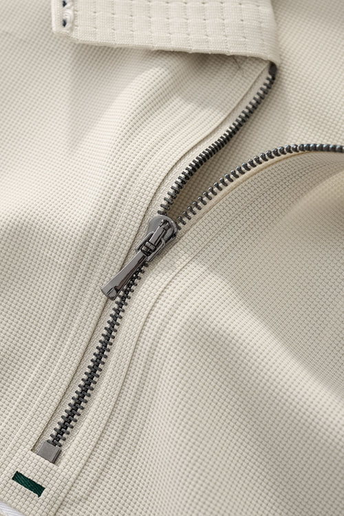 PS812-Ventura Zip Performance Polo-SAND – view 5