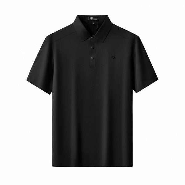 PS816-Perforated Shoulder Performance Polo-BLACK