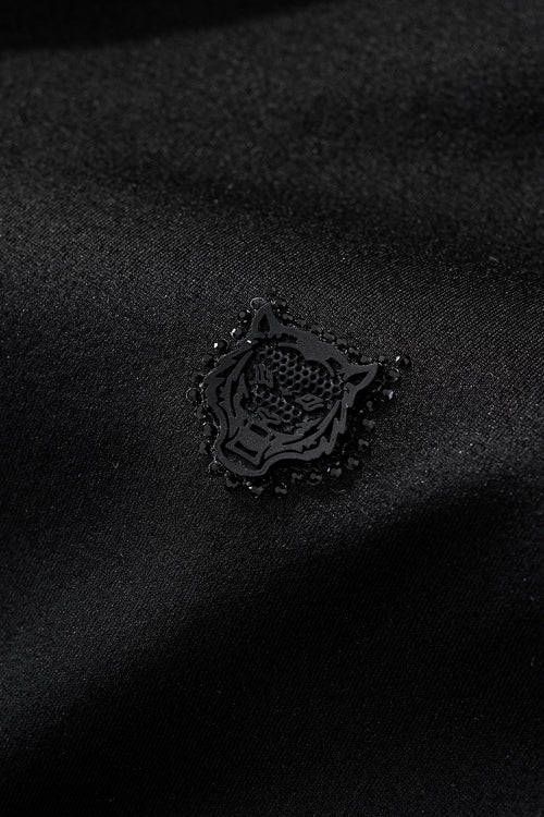 PS816-Perforated Shoulder Performance Polo-BLACK – view 6