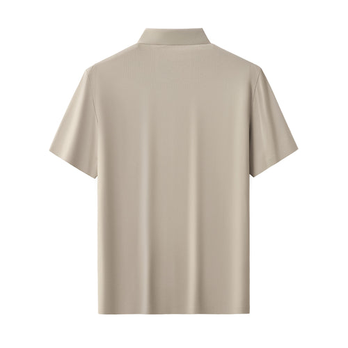 PS816-Perforated Shoulder Performance Polo-KHAKI – view 1