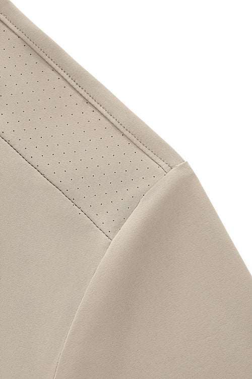 PS816-Perforated Shoulder Performance Polo-KHAKI – view 3