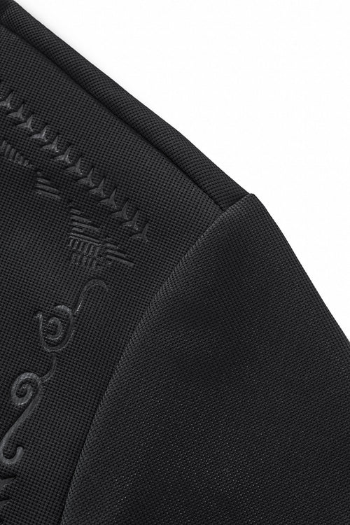 PS923 - Ornate Trim Polo-BLACK – view 4