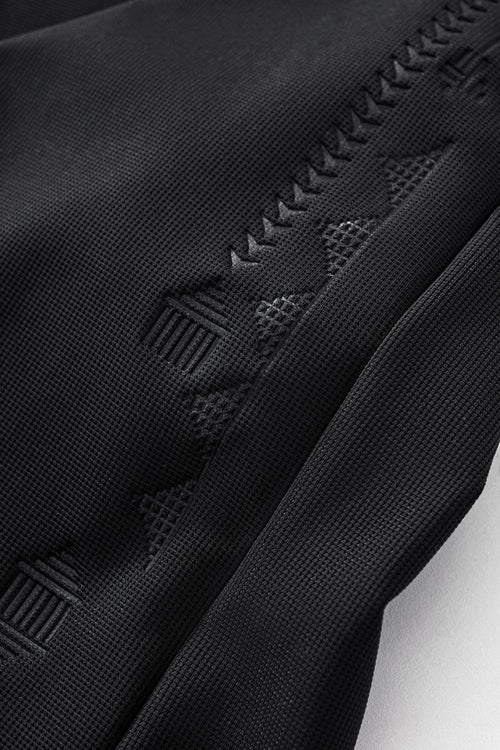 PS923 - Ornate Trim Polo-BLACK – view 7