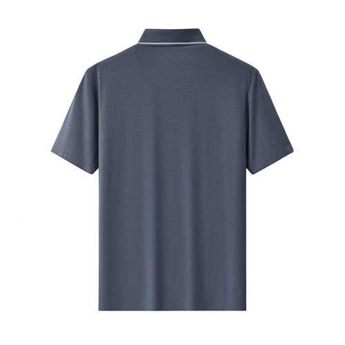 PSL2000-Seamless Mosaic Texture Polo-PETROL – view 1