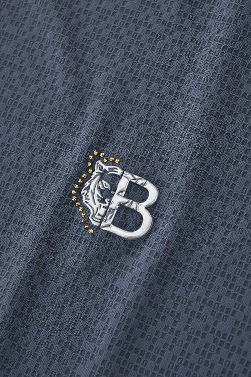 PSL2000-Seamless Mosaic Texture Polo-PETROL – view 5