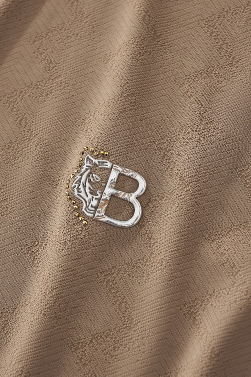 PSL2002-Seamless Chevron Texture Polo-KHAKI – view 5
