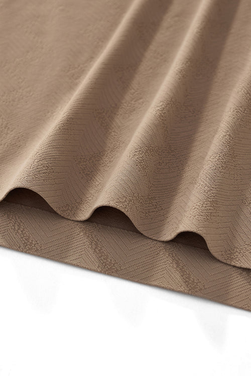 PSL2002-Seamless Chevron Texture Polo-KHAKI – view 7