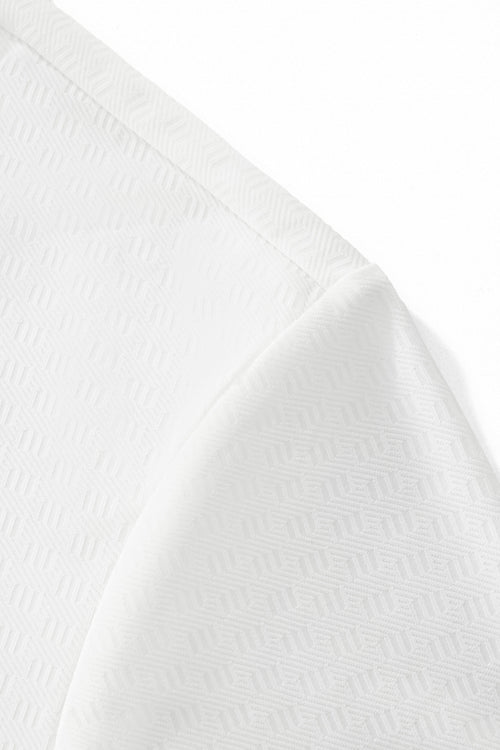 PSL2003-Seamless Geo Texture Polo-WHITE – view 3
