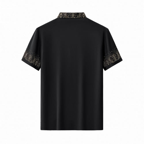 PSR202-Lustre Aura Polo-BLKGD – view 1