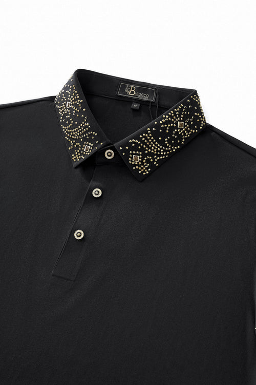 PSR202-Lustre Aura Polo-BLKGD – view 2