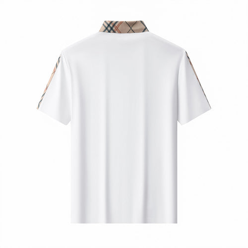 PSR205-Regal Plaid Crystal Performance Polo-WHITE/SILVER – view 1